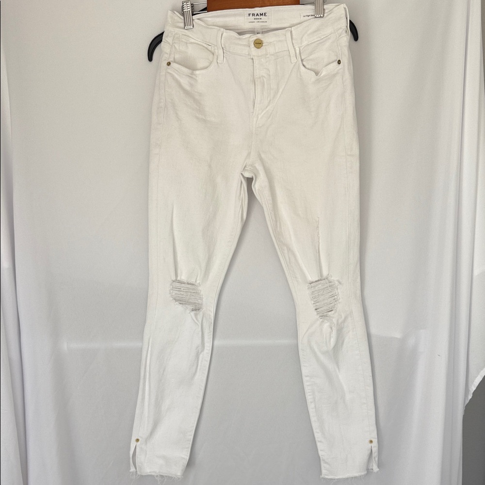 Frame Denim Women's White Skinny Jeans